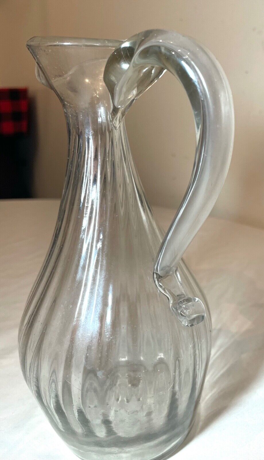 18th century Spanish hand blown glass vase