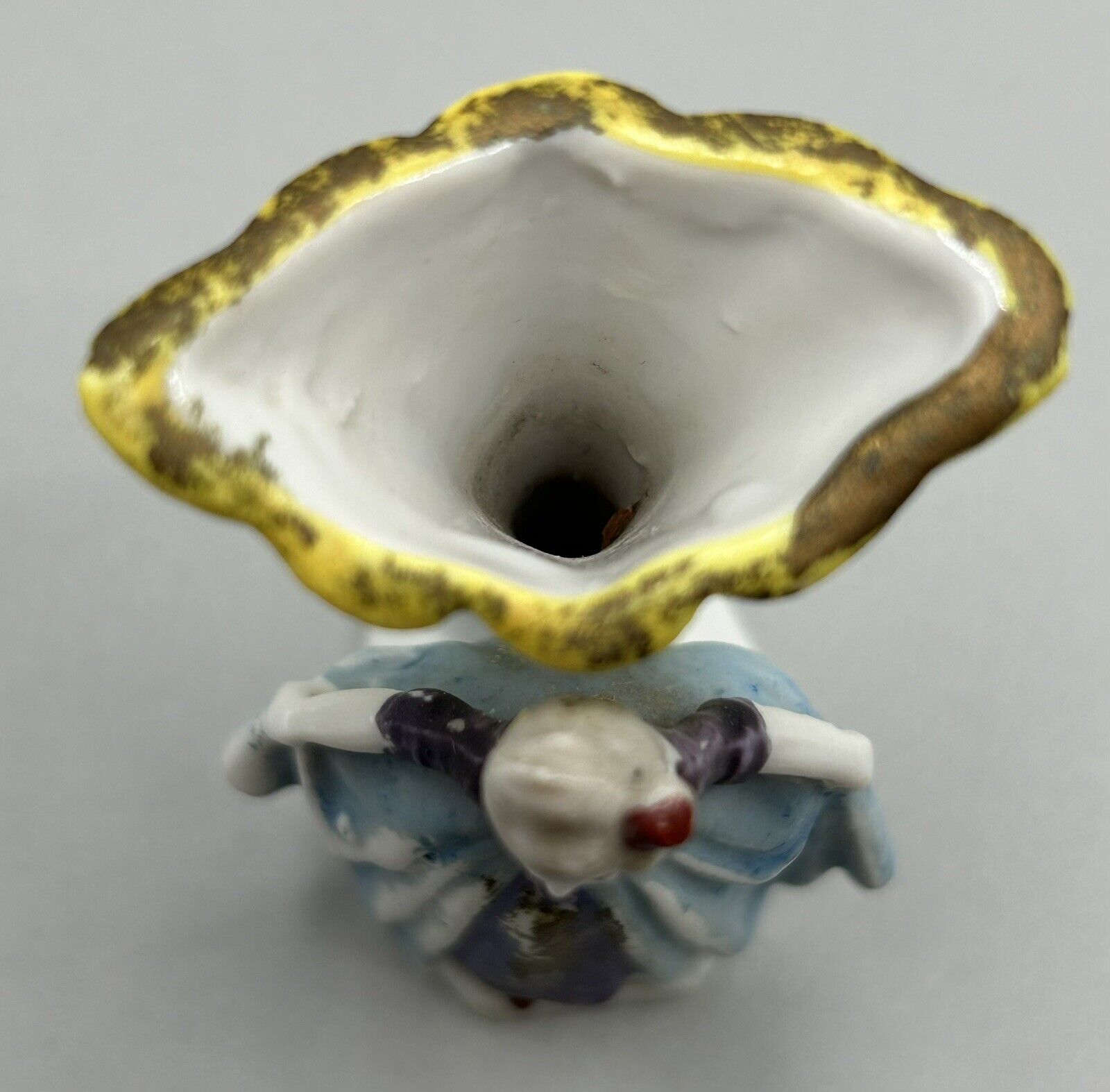Vintage 3" Japanese Mini-Vase with Fabulous Lady
