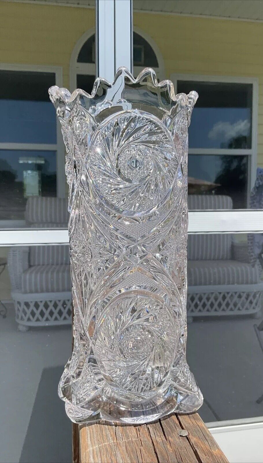 1800's EAPG Antique Vase ~10" Tall