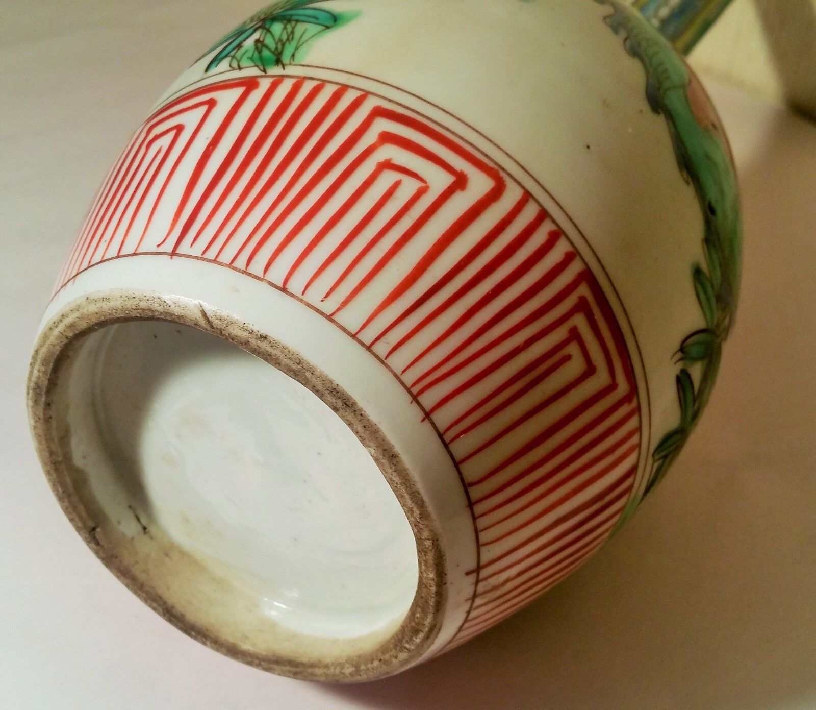 1700s Japanese Imari Porcelain Bulb Vase Kutani Pottery