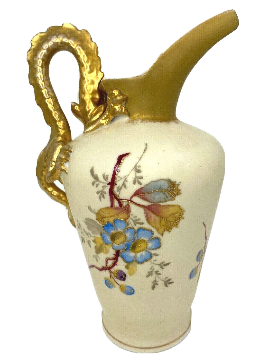 Rare Antique Dragon Ewer Vase Victoria Carlsbad Austria