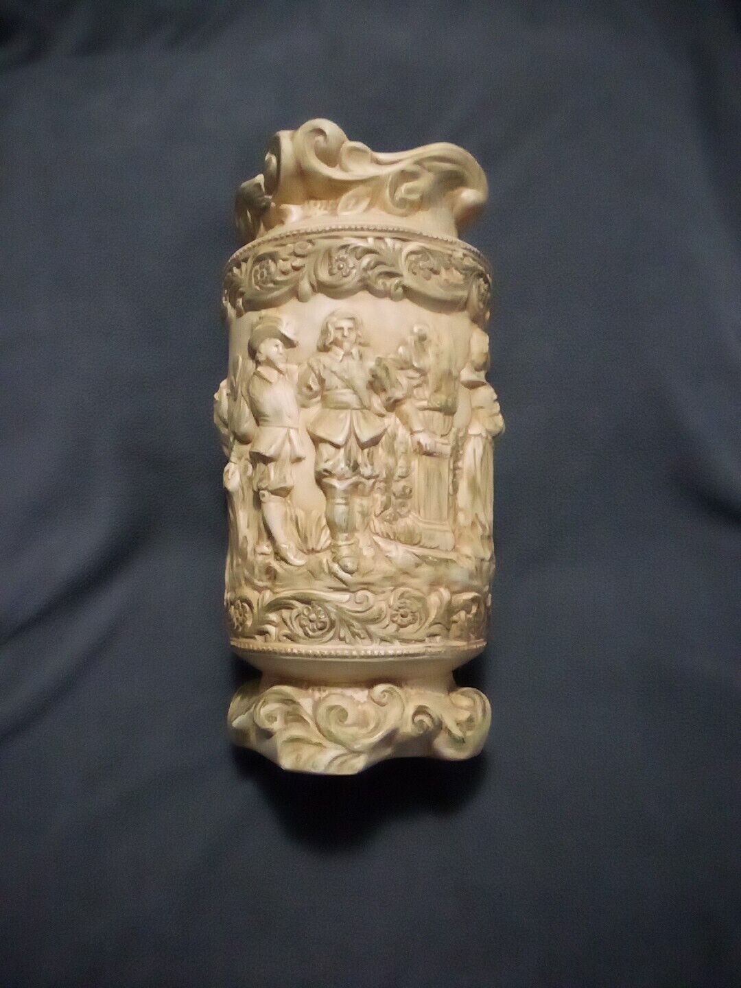 1970's Plant Vase with 17th Century Scenereur