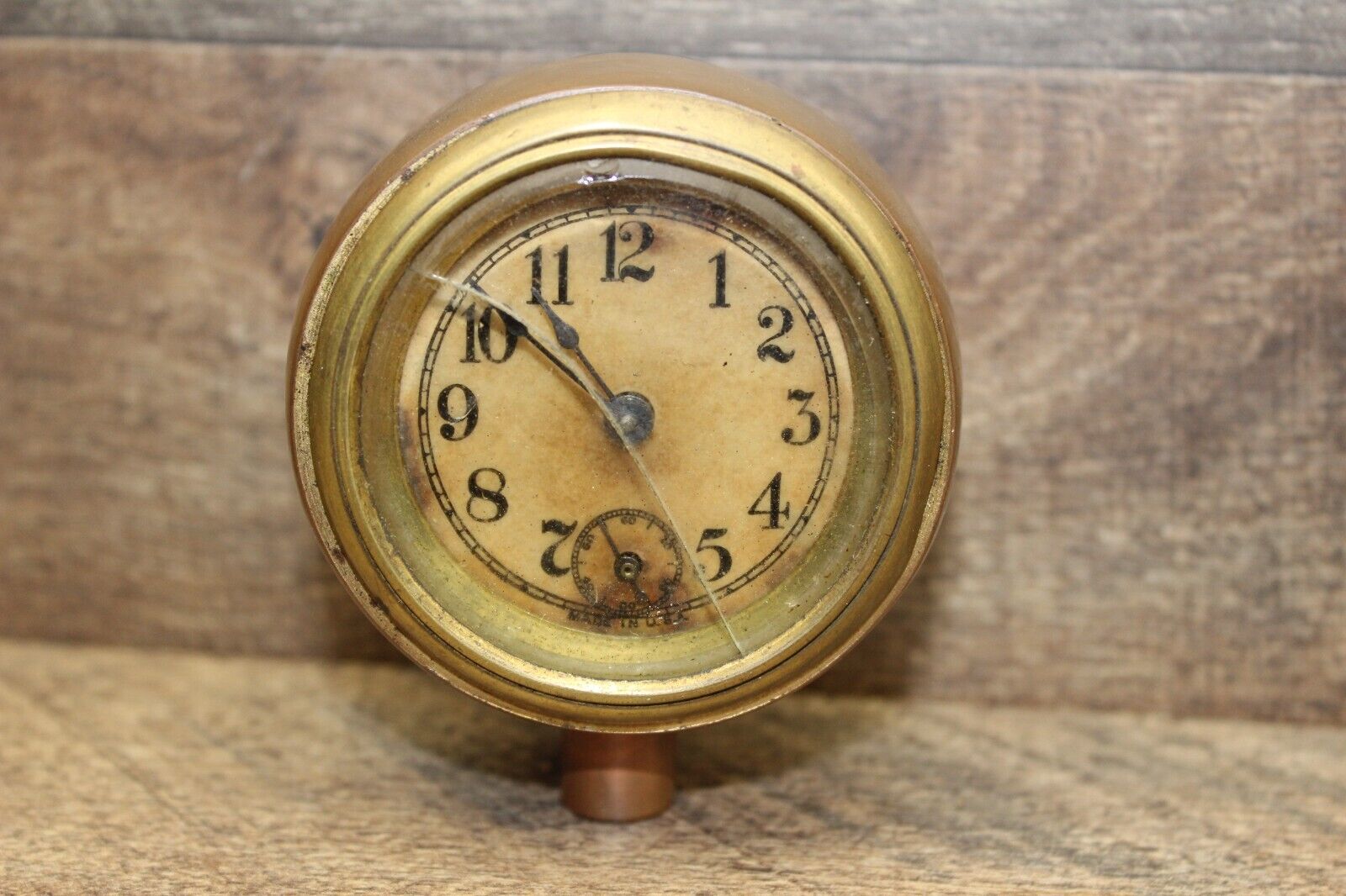 1900s Vintage Copper Brass Car Clock