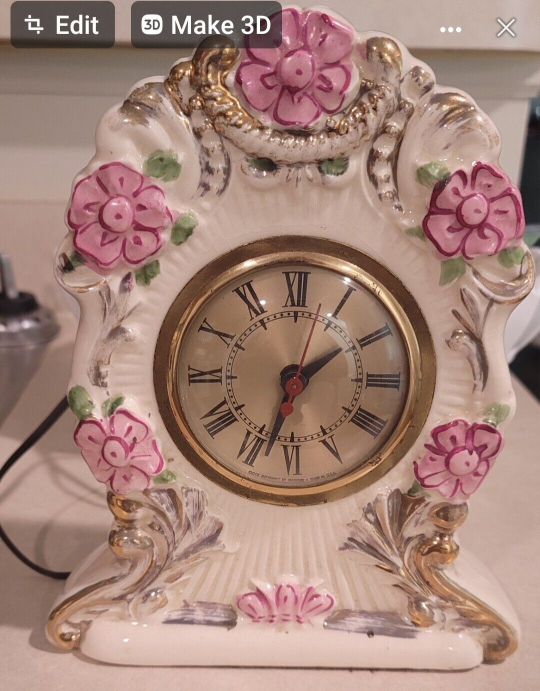 Antique Electric Mantle Clock from the Early 1900's