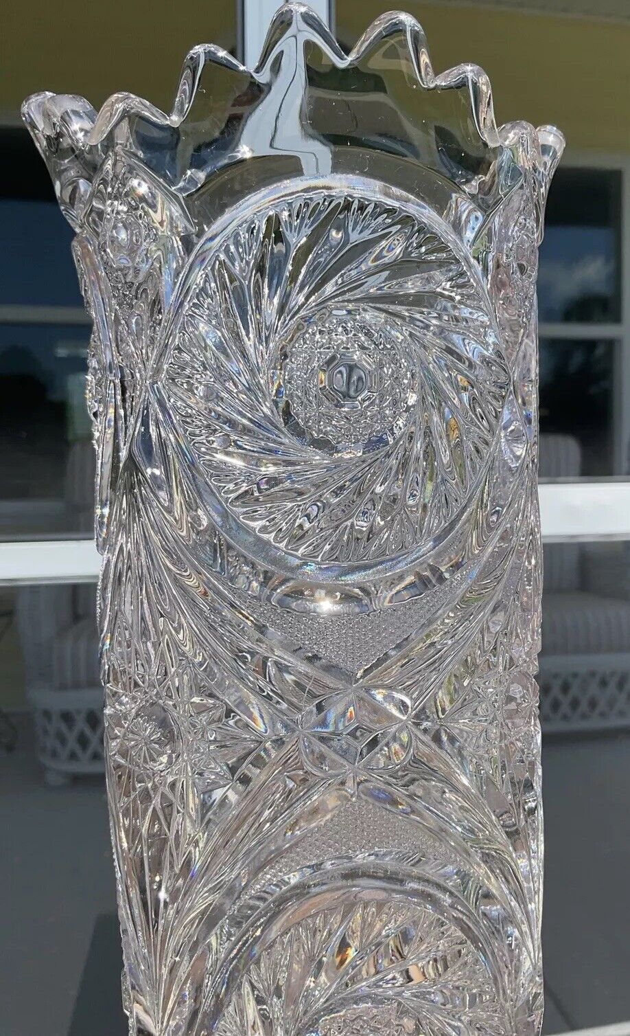 1800's EAPG Antique Vase ~10" Tall