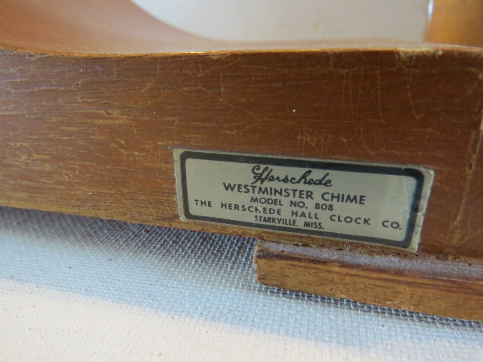 Early 1900's Antique Herschede Westminster Mental Clock
