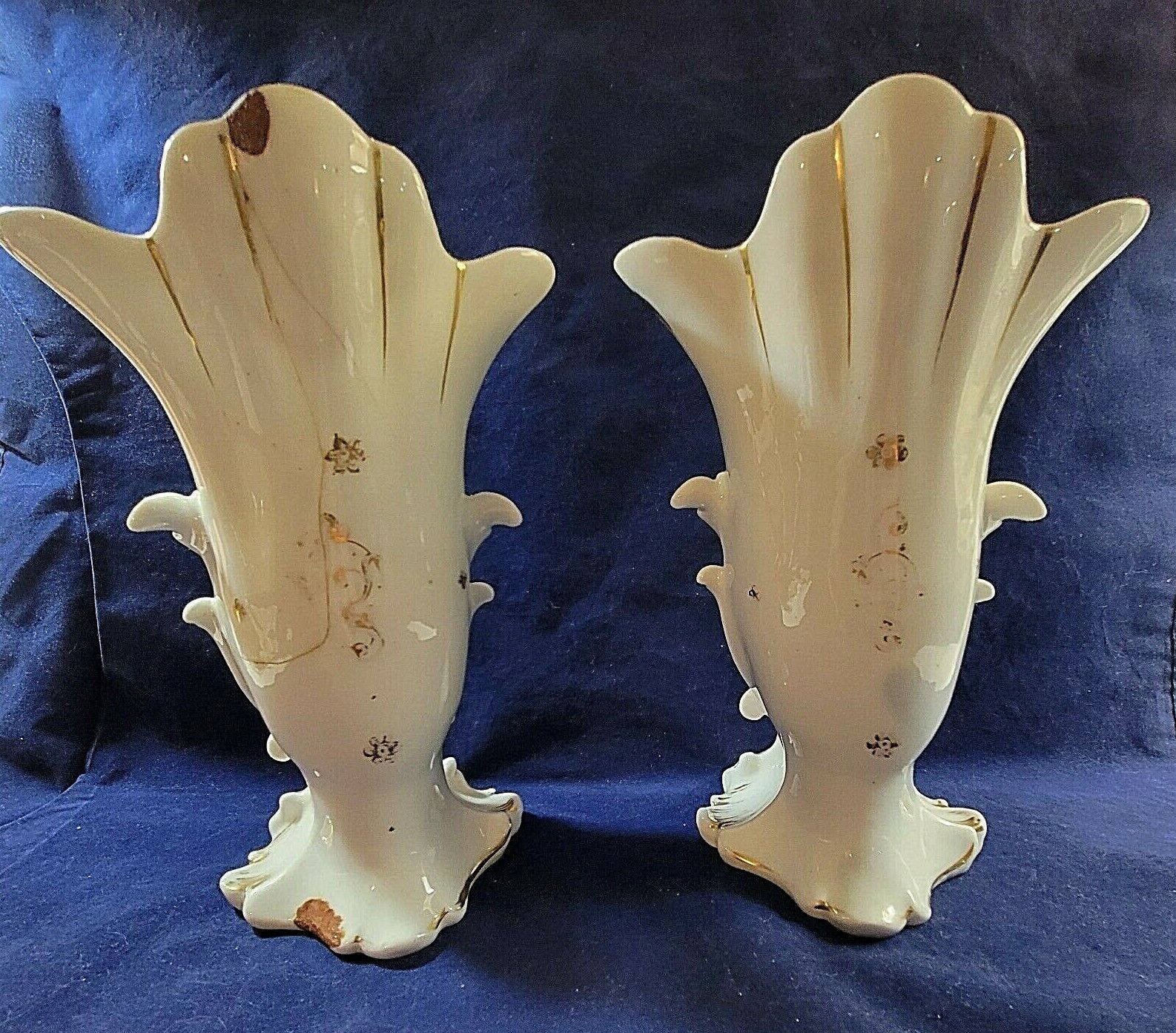 Pair of Antique Plymouth Porcelain Vases from 1700's