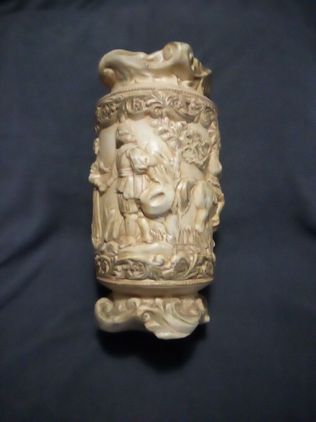 1970's Plant Vase with 17th Century Scenereur
