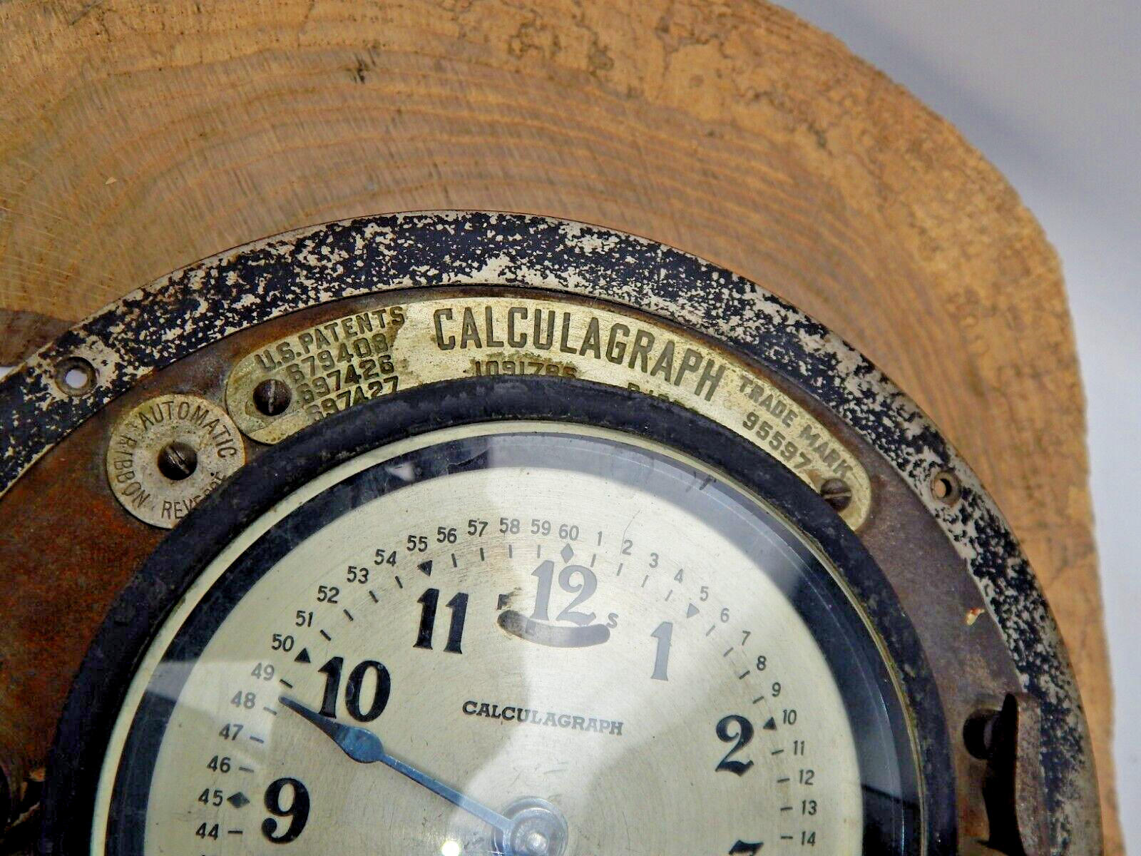 Antique New York Calculagraph Time Counter Clock