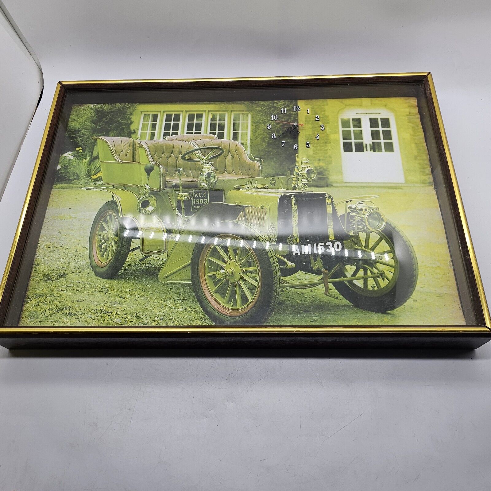 Vintage 1900s Rico Car AM1530 Wall Clock 1981