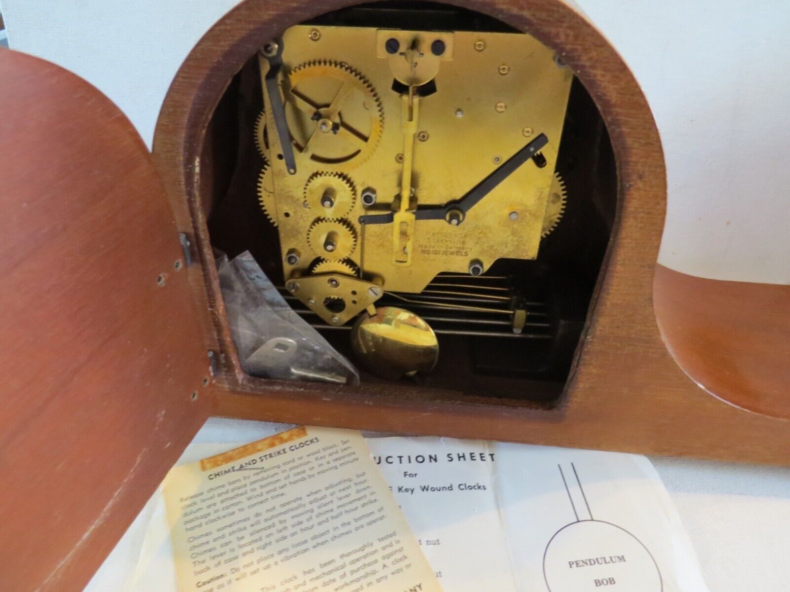 Early 1900's Antique Herschede Westminster Mental Clock