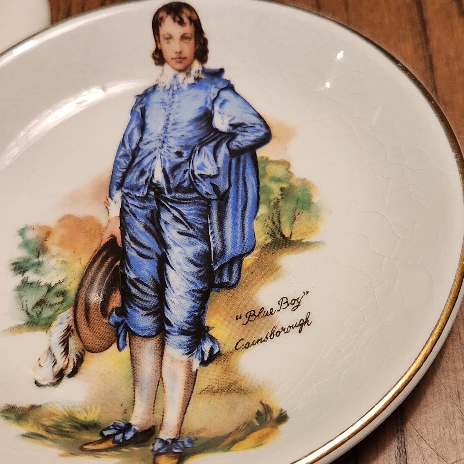 Lord Nelson England English Wood & Sons Gold Trim