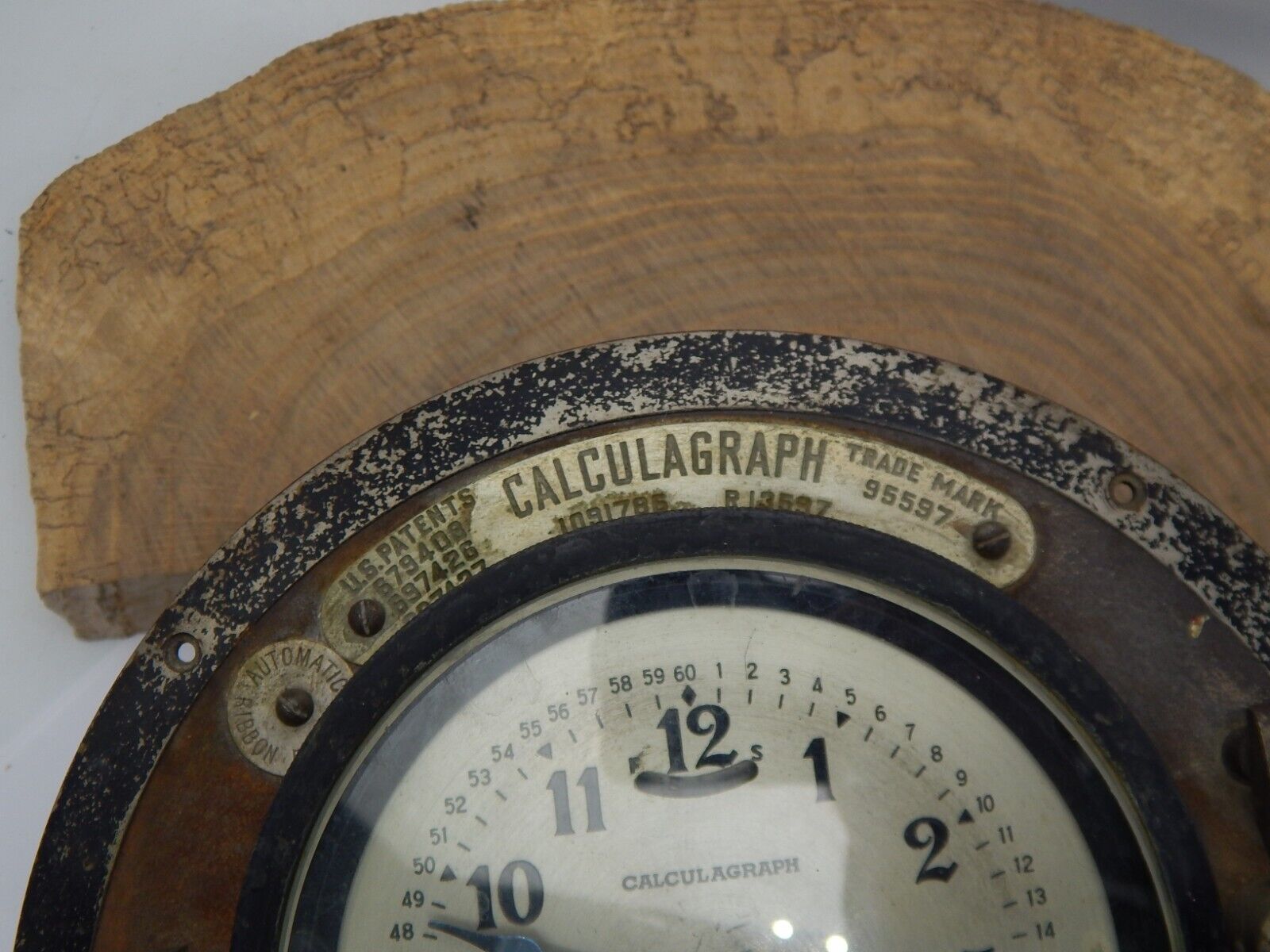 Antique New York Calculagraph Time Counter Clock