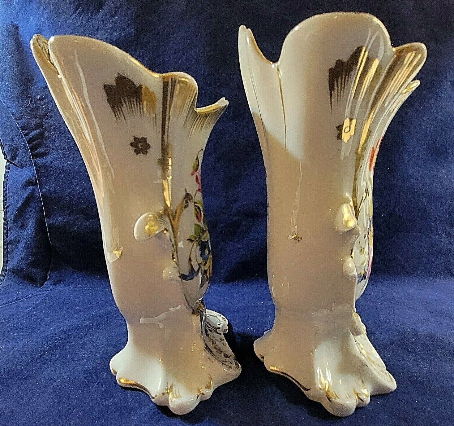 Pair of Antique Plymouth Porcelain Vases from 1700's