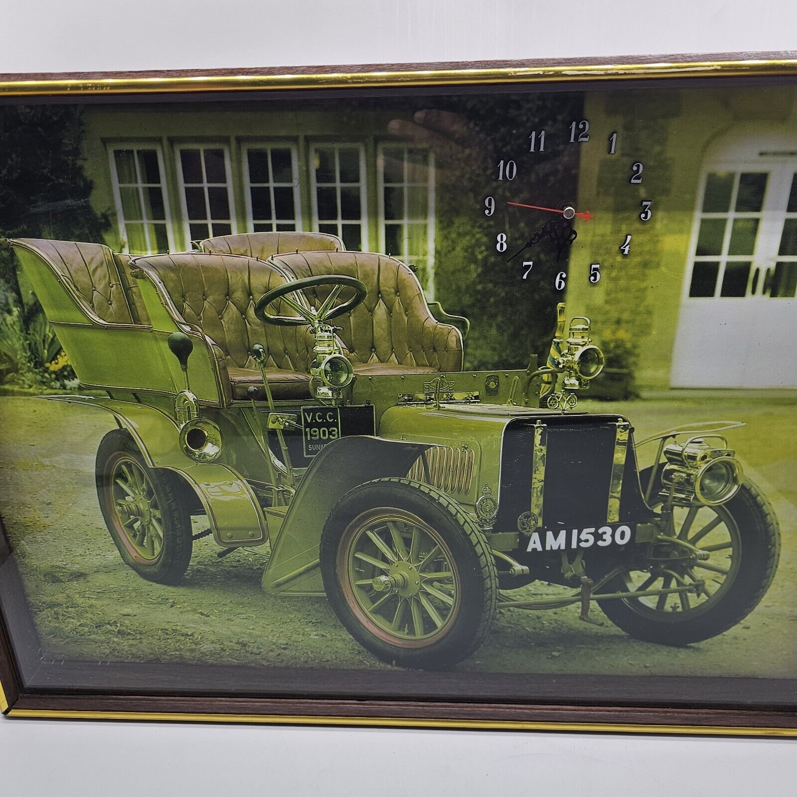 Vintage 1900s Rico Car AM1530 Wall Clock 1981