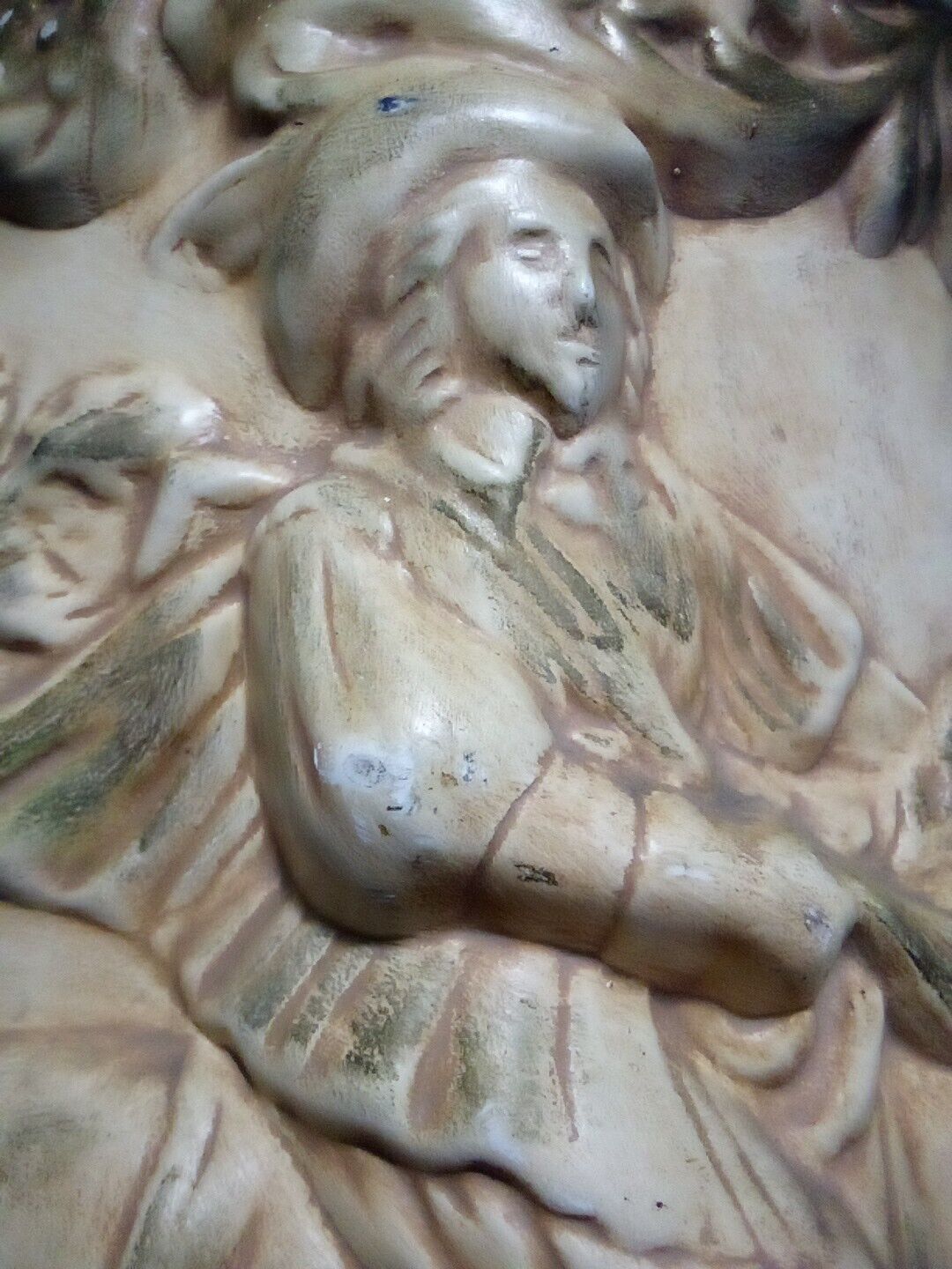 1970's Plant Vase with 17th Century Scenereur