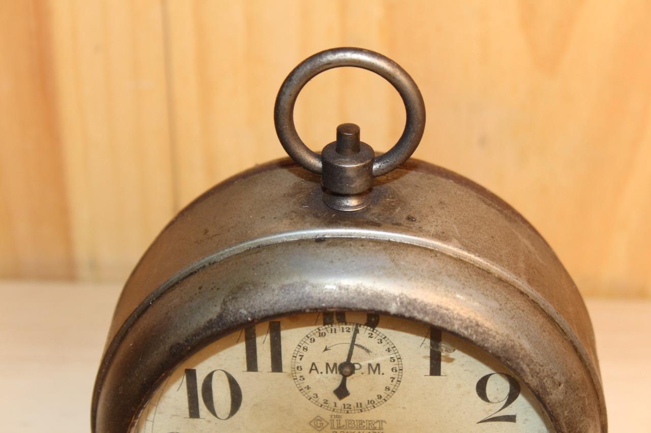 Gilbert 8 Day Peg Leg Alarm Clock, Late 1800's