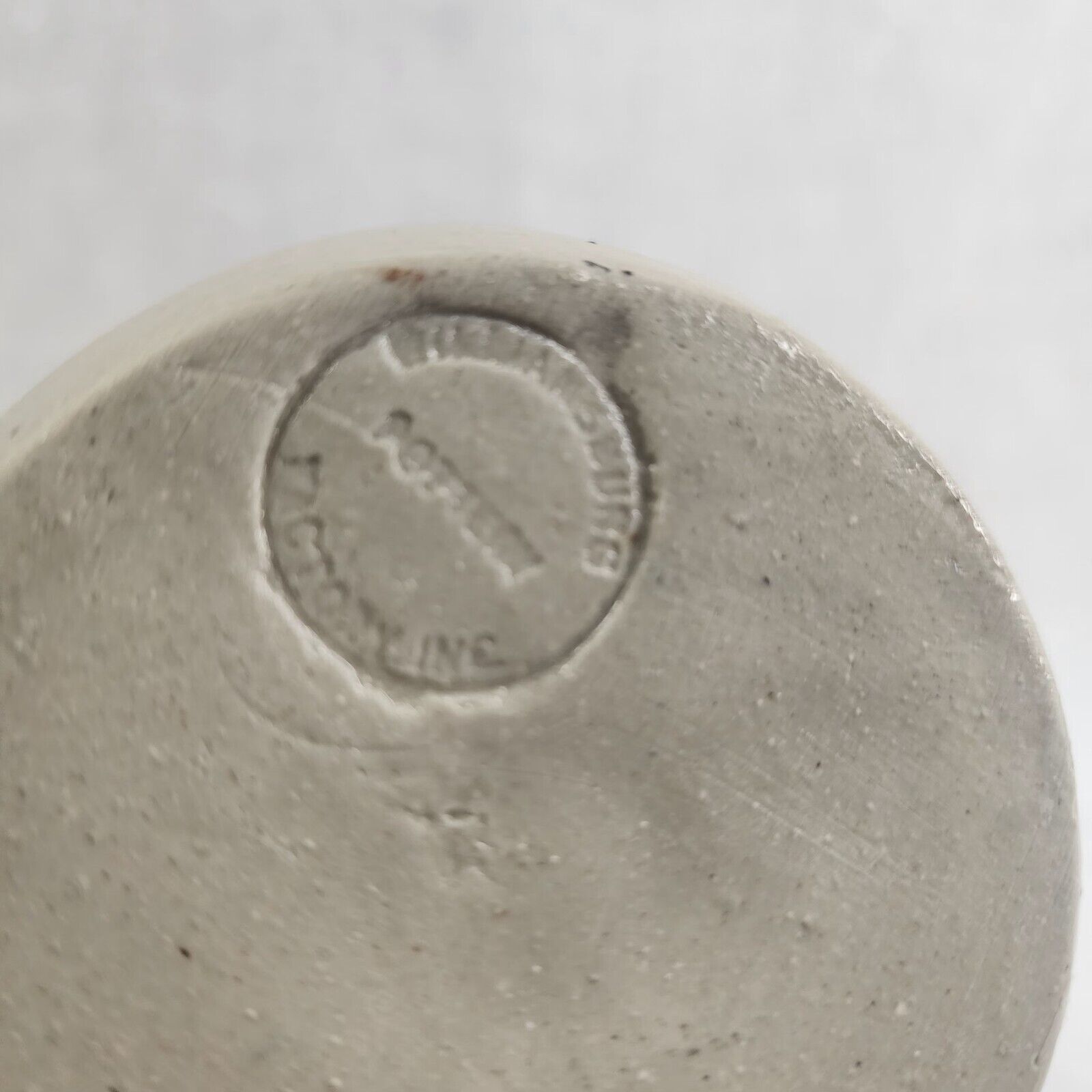Blue Salt Glaze Williamsburg Pottery Wall Sconce Candle Holder