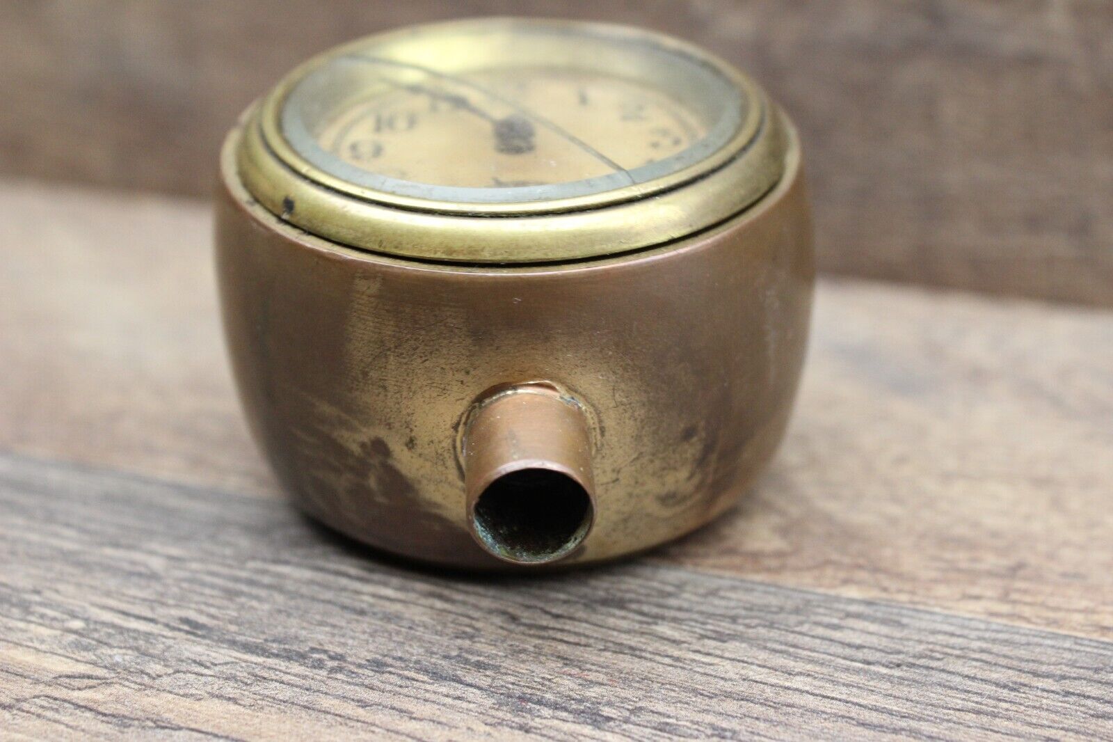 1900s Vintage Copper Brass Car Clock