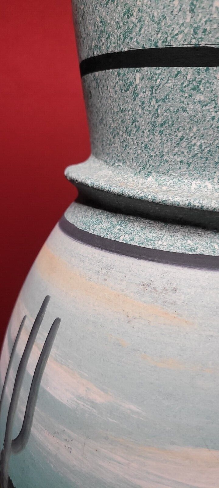 Navajo 13" tall vase with sacred colors