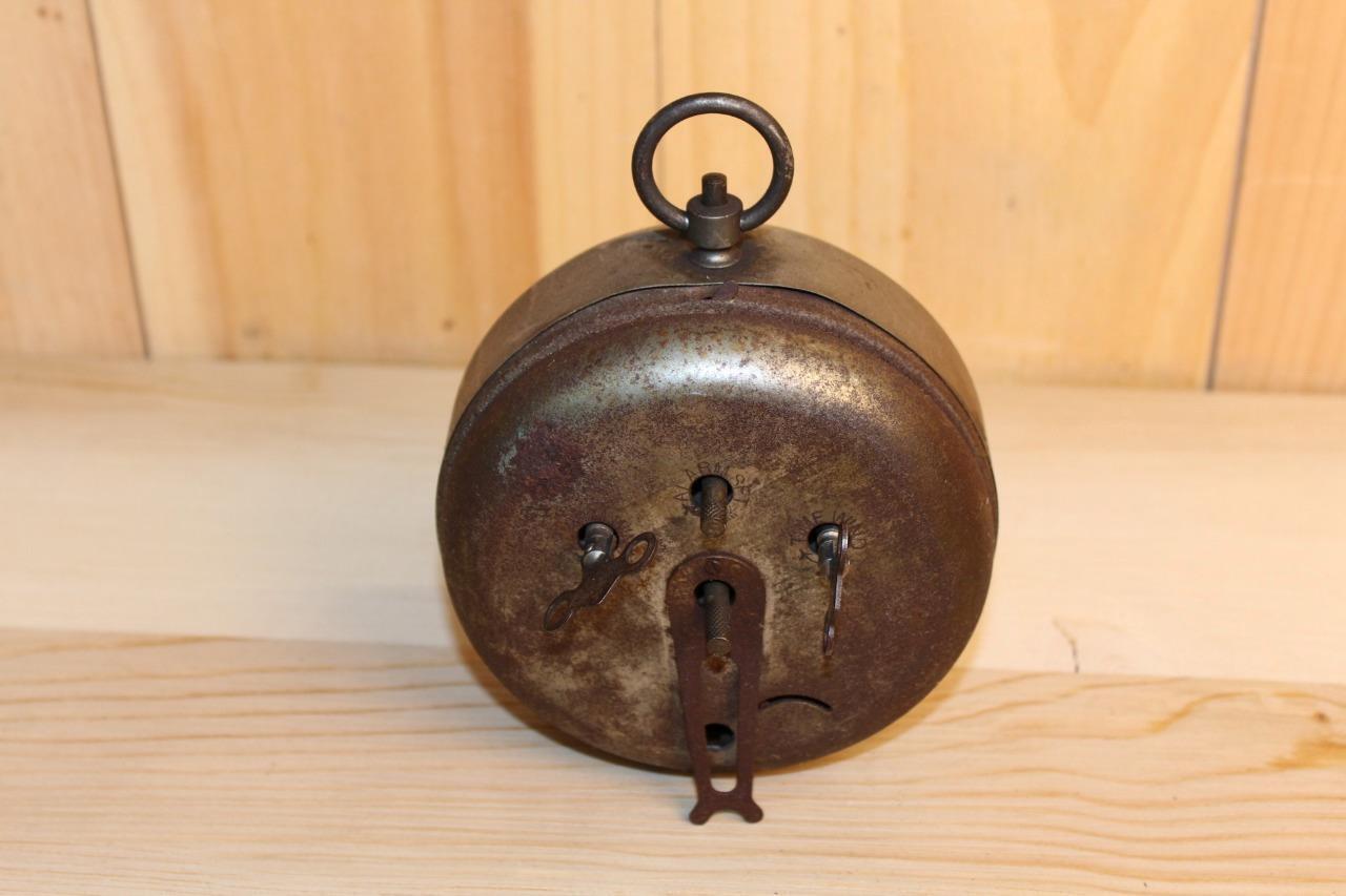 Gilbert 8 Day Peg Leg Alarm Clock, Late 1800's