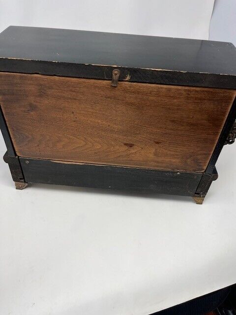 1800's antique wooden mantel clock