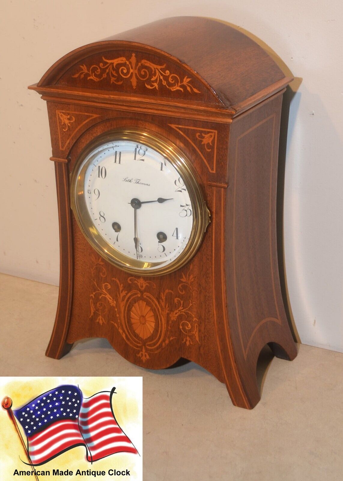 Rare 1910 Seth Thomas Touraine Cabinet Clock Mahogany