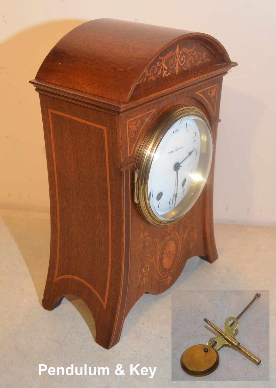 Rare 1910 Seth Thomas Touraine Cabinet Clock Mahogany