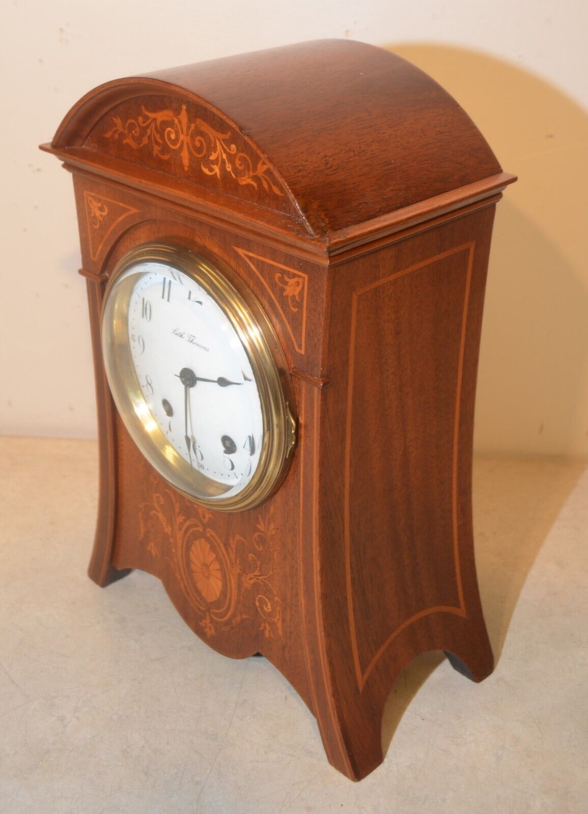 Rare 1910 Seth Thomas Touraine Cabinet Clock Mahogany