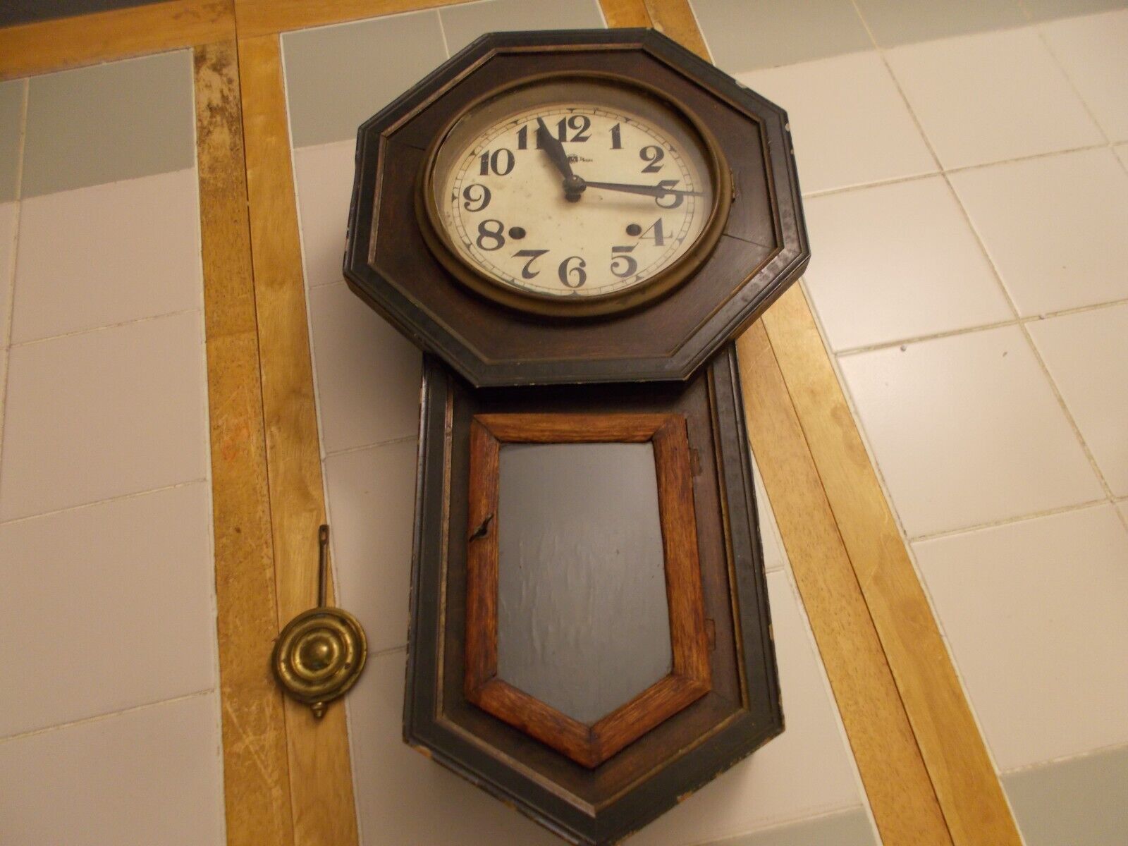 1900's Vintage HIBI Clock Co Keijyo Japan Wall Clock