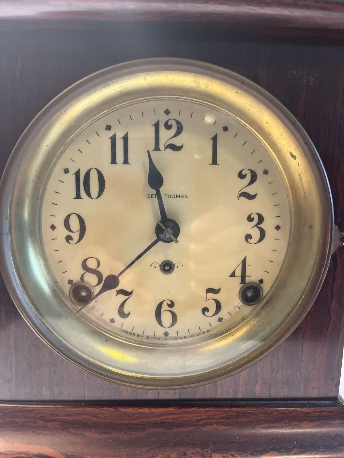 Seth Thomas Adamantine Chiming Mantle Clock 1900’s Antique