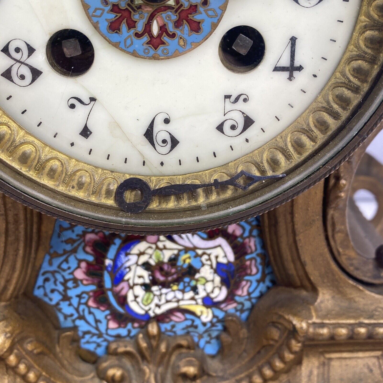 French 19th Century Victorian Mantel Clock 13" Made in France
