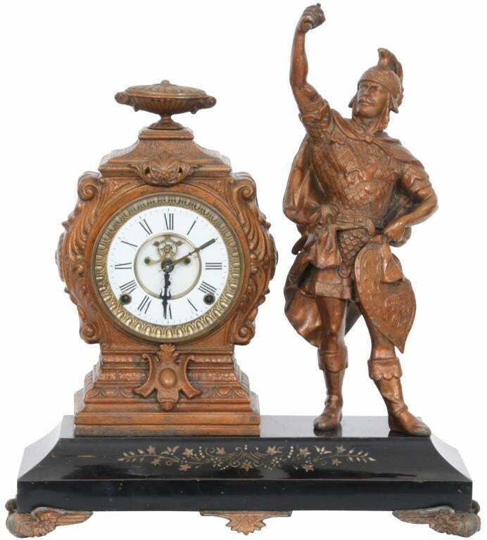 Kroeber "Montana" Mantel Clock, 19th Century Antique