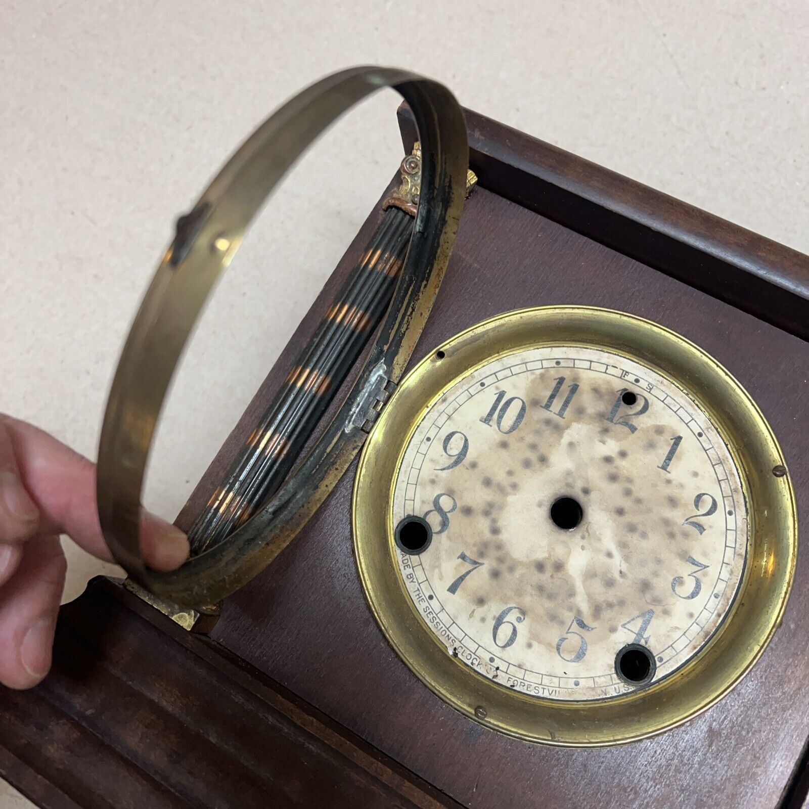 Sessions Clock Co. Mantel Case Parts Early 1900s