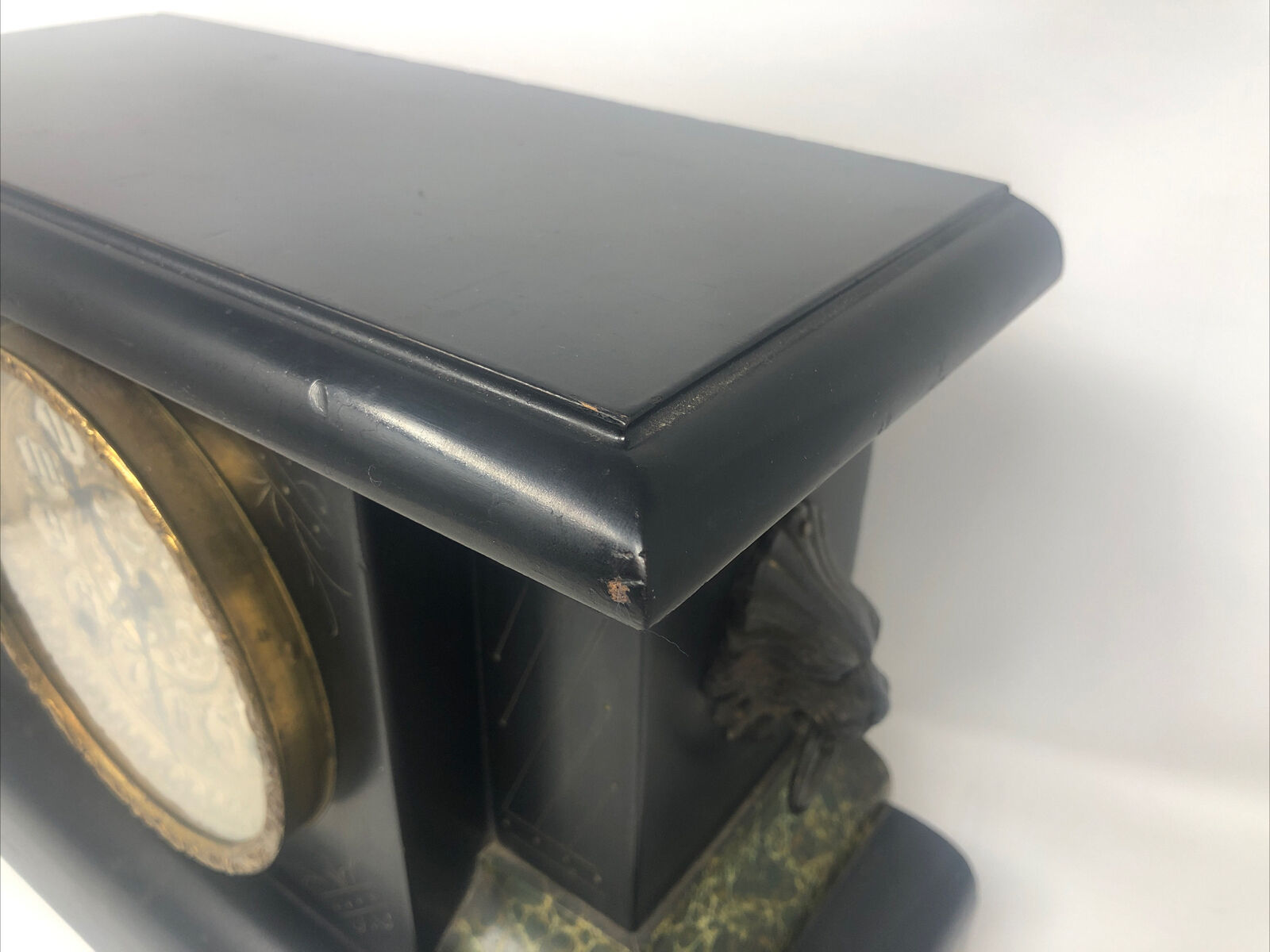 1900s Sessions Clock Co Mantle Clock with Cathedral Gong