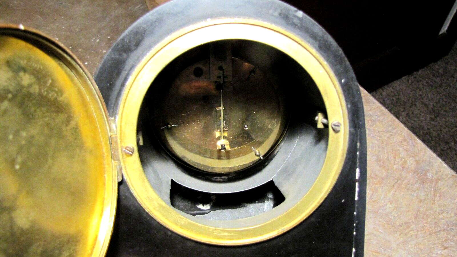 1800's Marble Inlaid Japy Freres French Clock