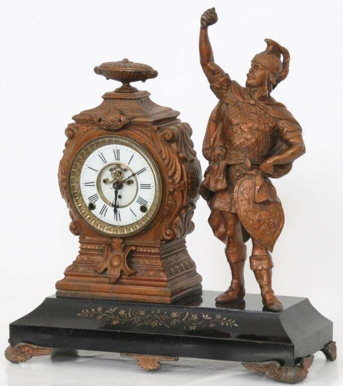 Kroeber "Montana" Mantel Clock, 19th Century Antique