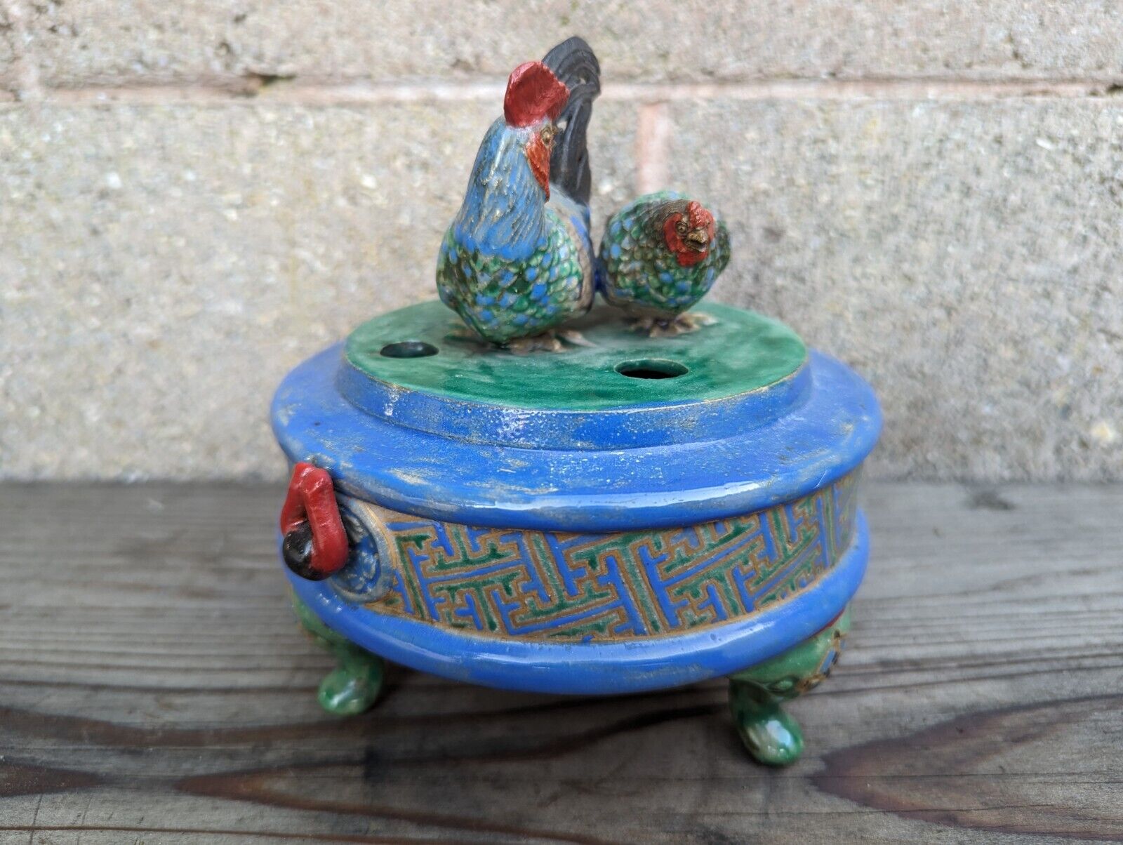 1700s Kyoto Ceramic Incense Burner from Japan