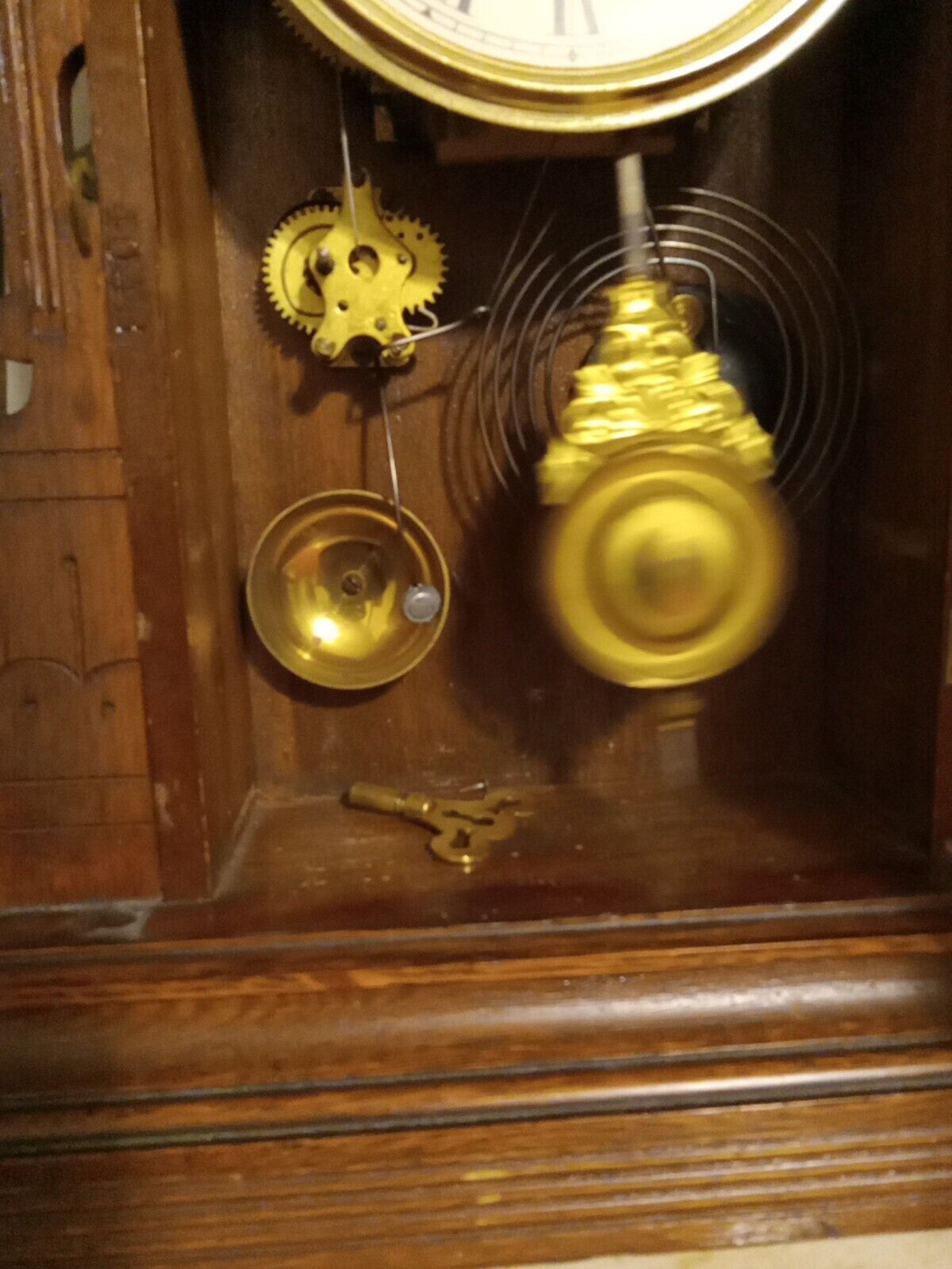 Antique American Wringer Co. Eclipse Kitchen Clock, Mid 1900s