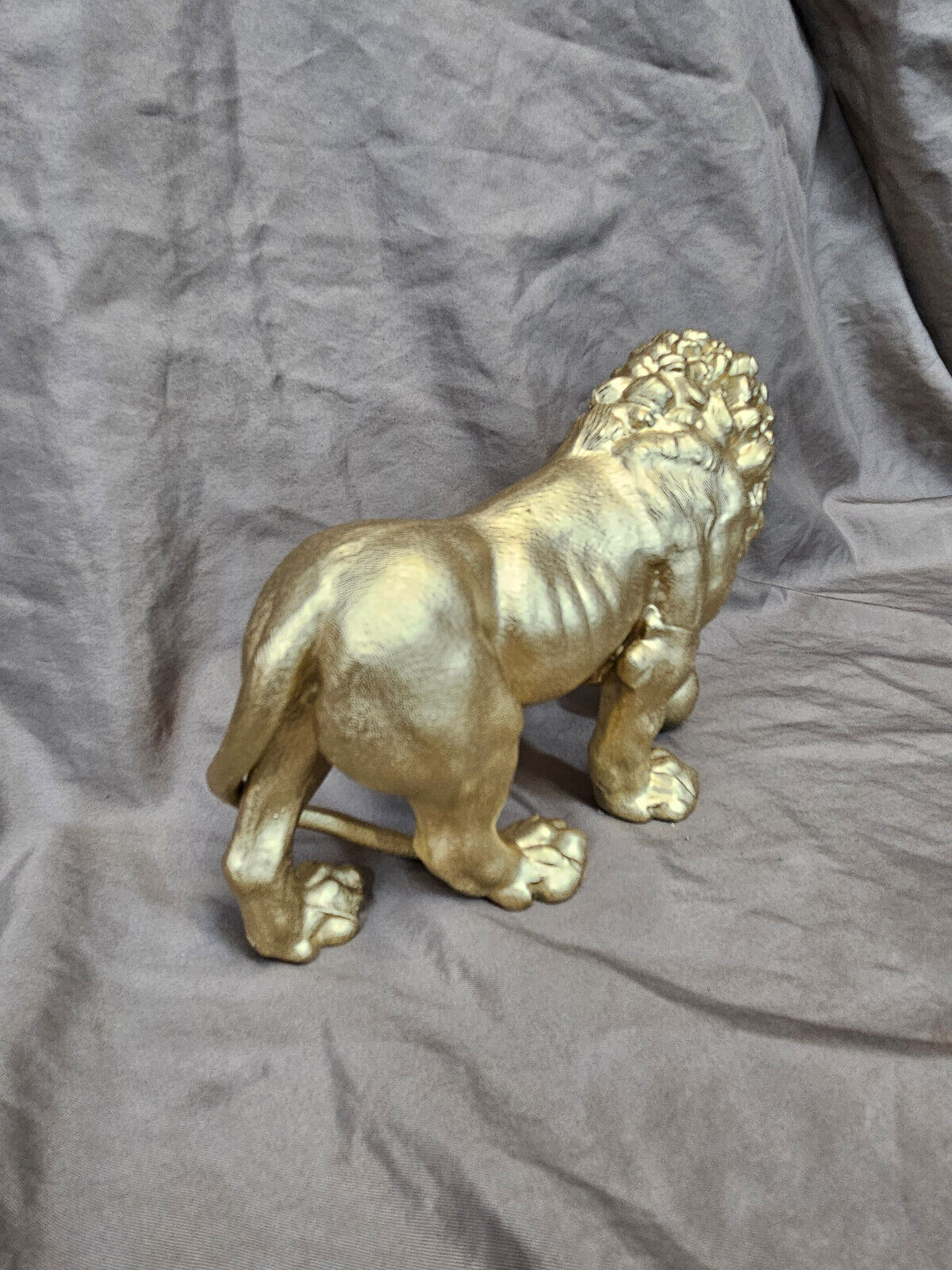 Antique Ansonia or Seth Thomas Clock with Lion Statue