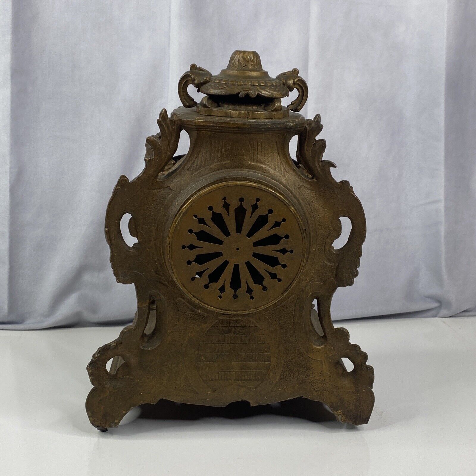 French 19th Century Victorian Mantel Clock 13" Made in France
