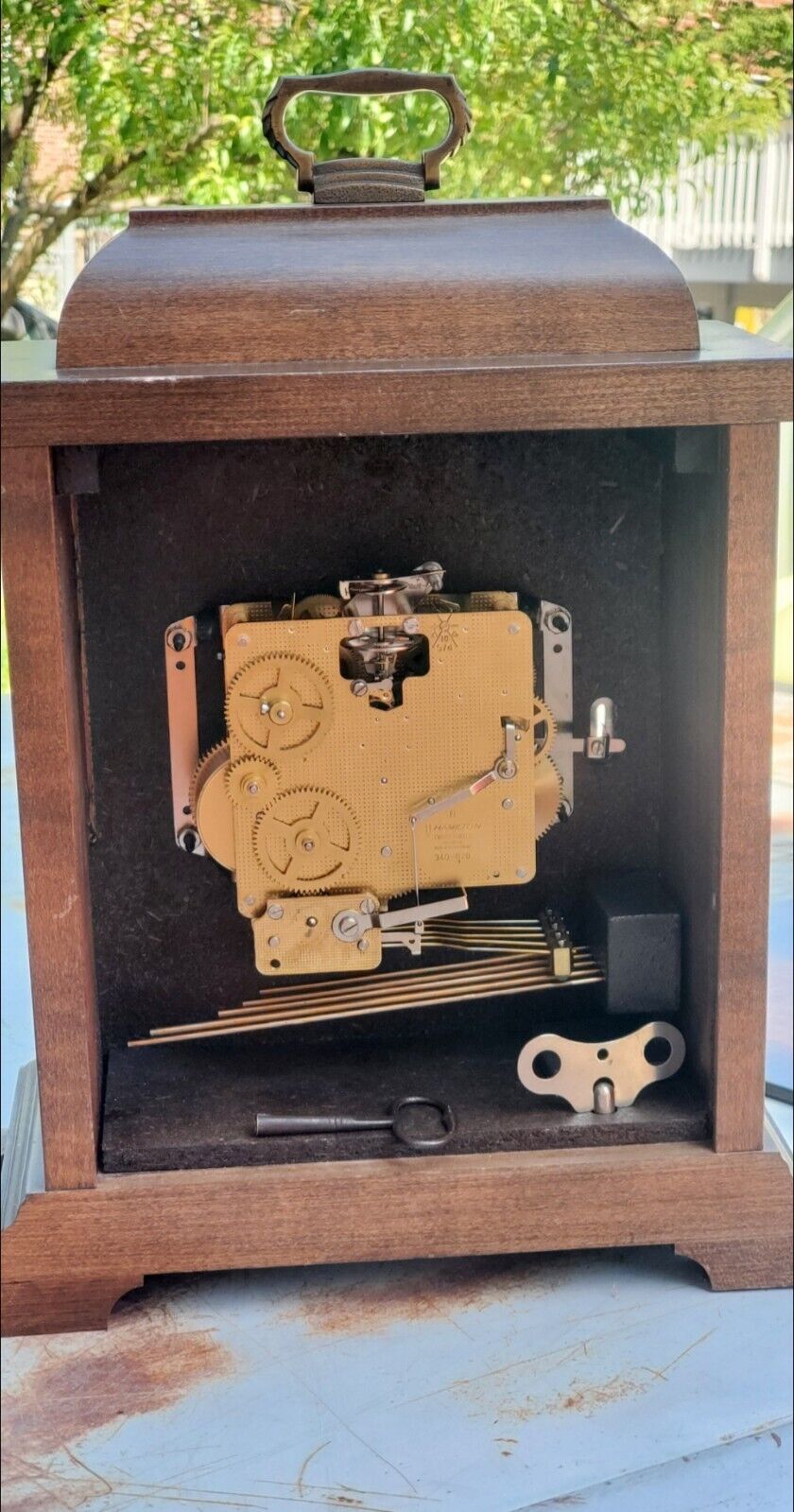 Vintage Bell Atlantic Phone Company Mantle Clock