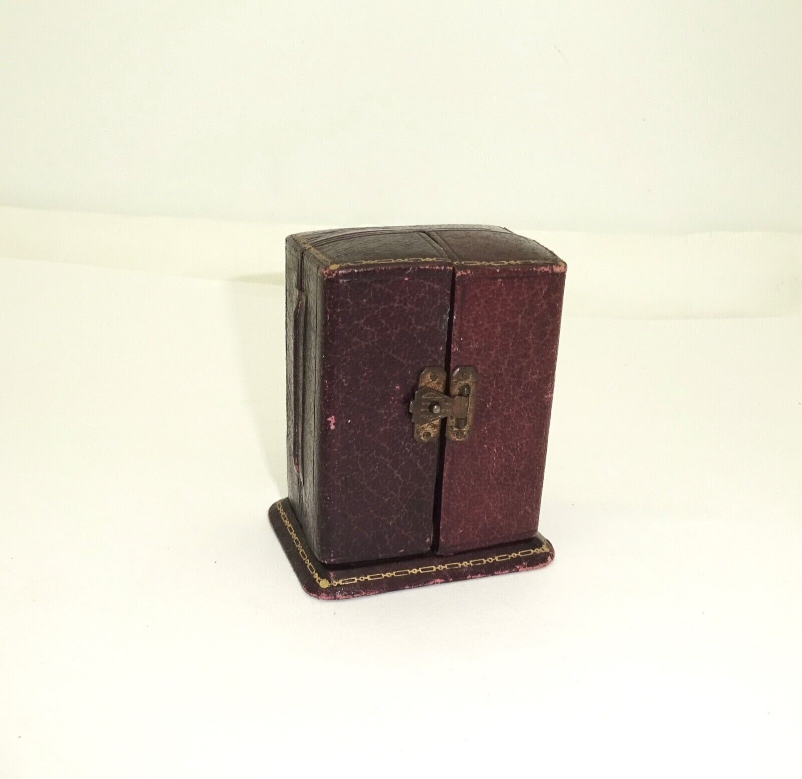 Antique Zenith 2384 Enameled Silver Clock with Original Case