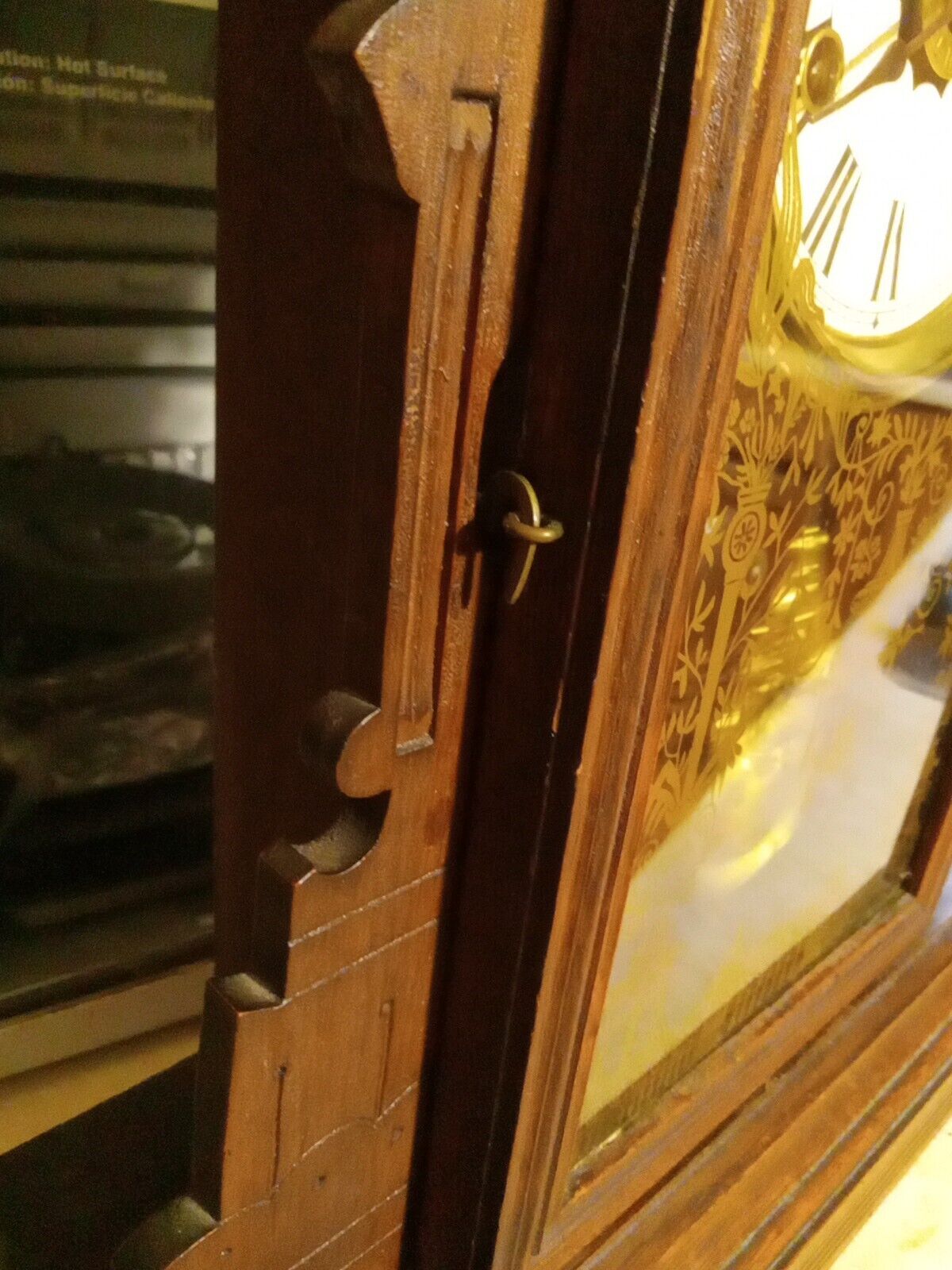 Antique American Wringer Co. Eclipse Kitchen Clock, Mid 1900s