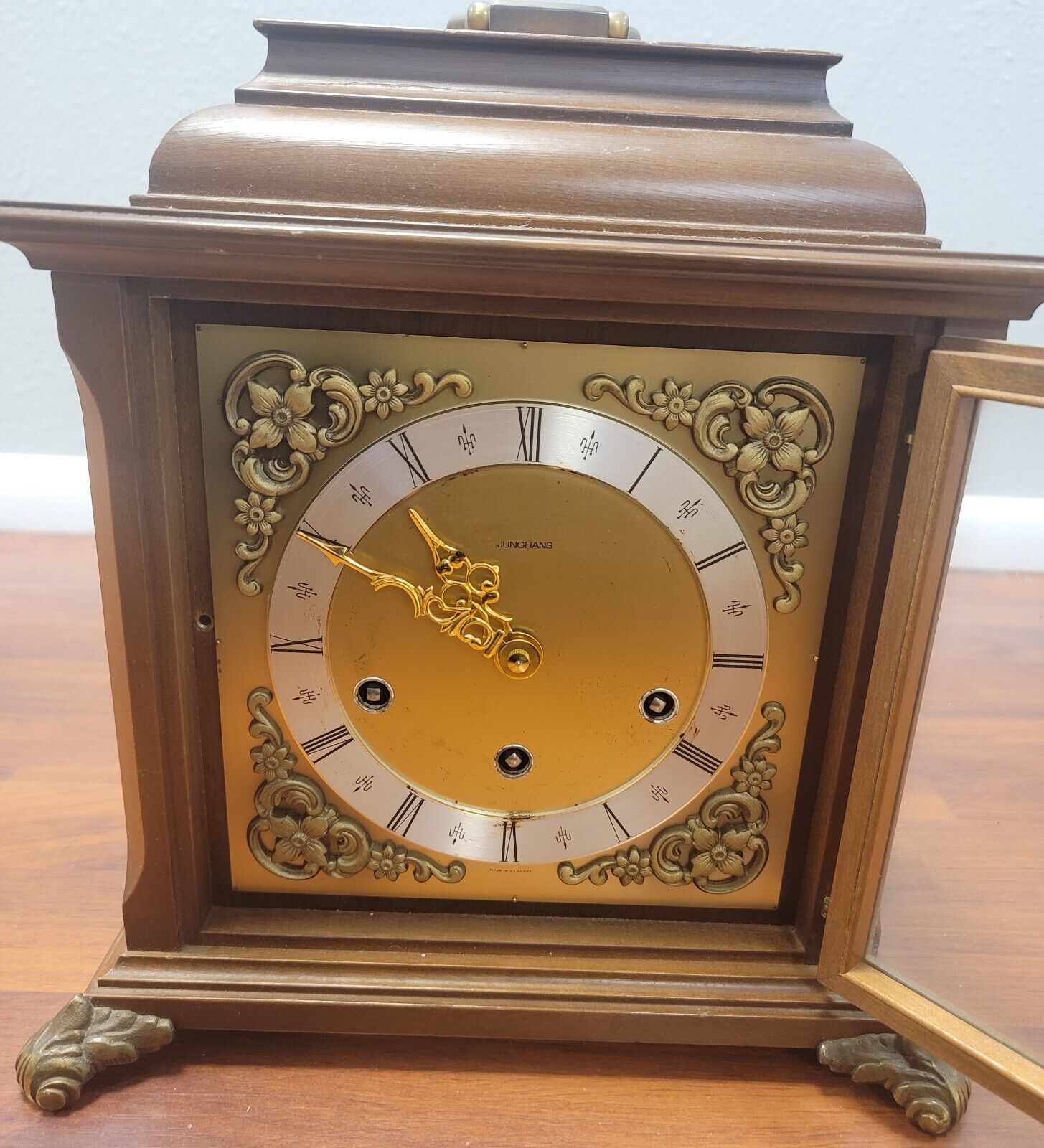 1900's Junghans Mantle Clock - AntiqueBuilderFactory