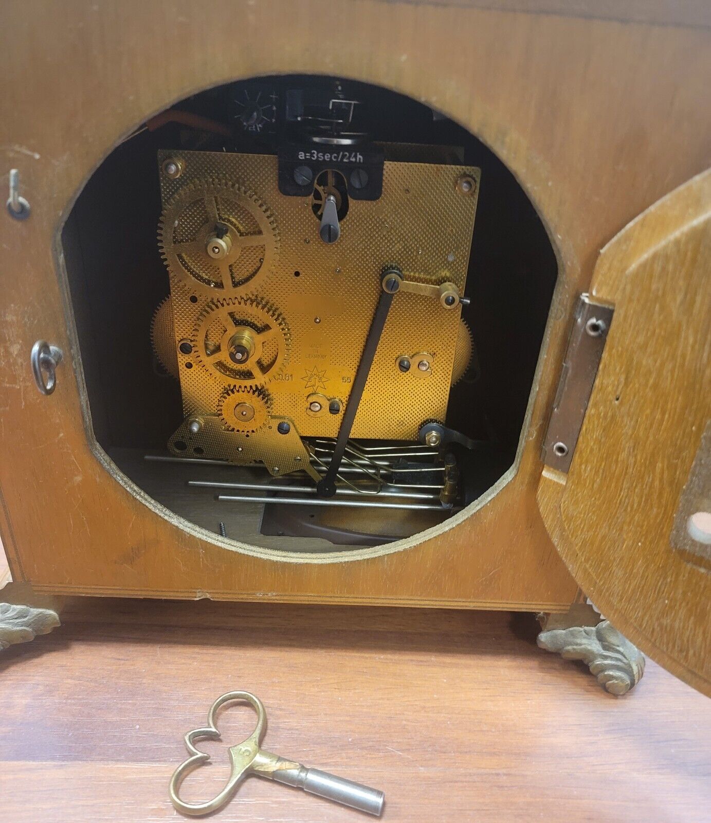 1900's Junghans Mantle Clock - AntiqueBuilderFactory