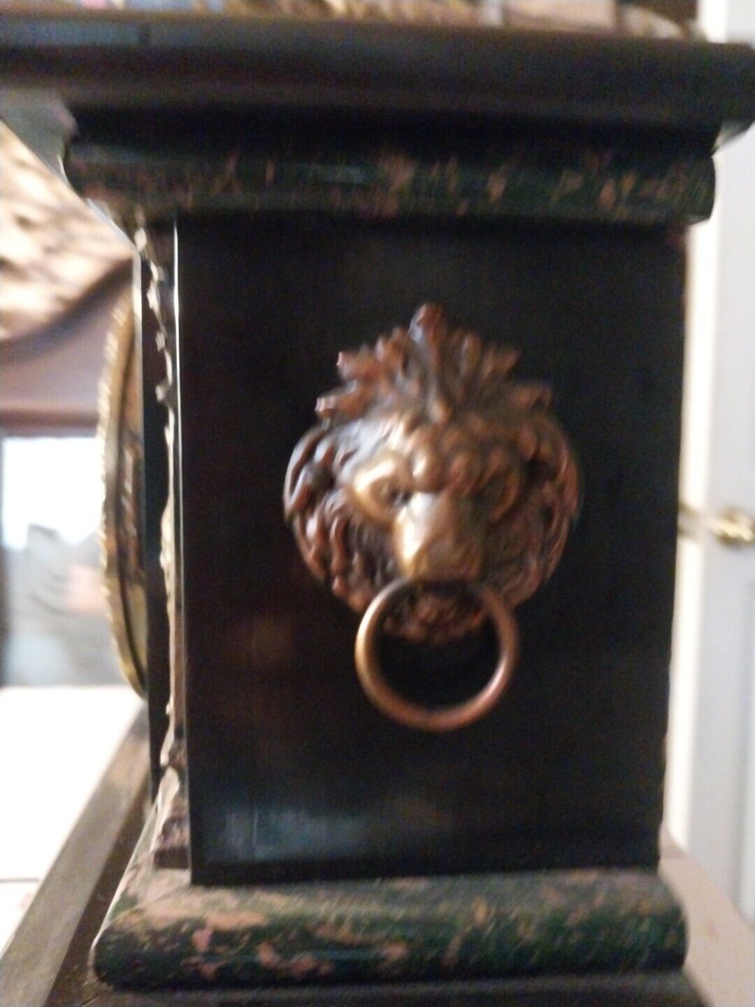 Late 19th Century Seth Thomas Black Mantle Clock
