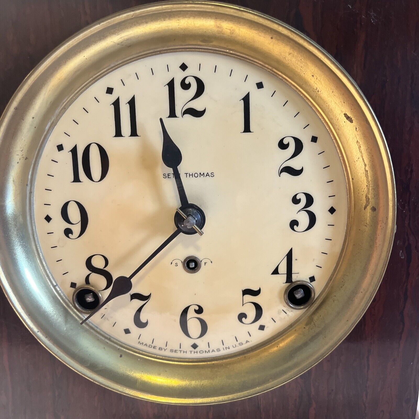 Seth Thomas Adamantine Chiming Mantle Clock 1900’s Antique