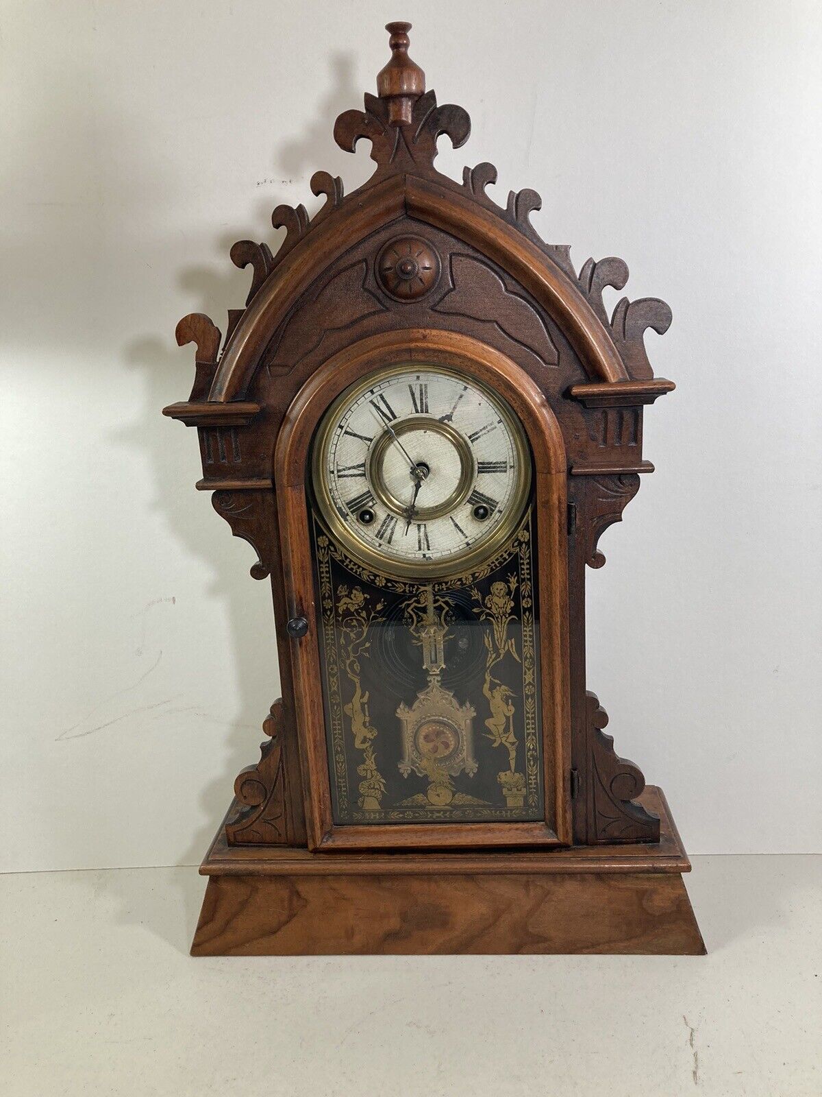 1800s E.N. Welch Mantel Clock Forestville Conn. for Parts/Repair