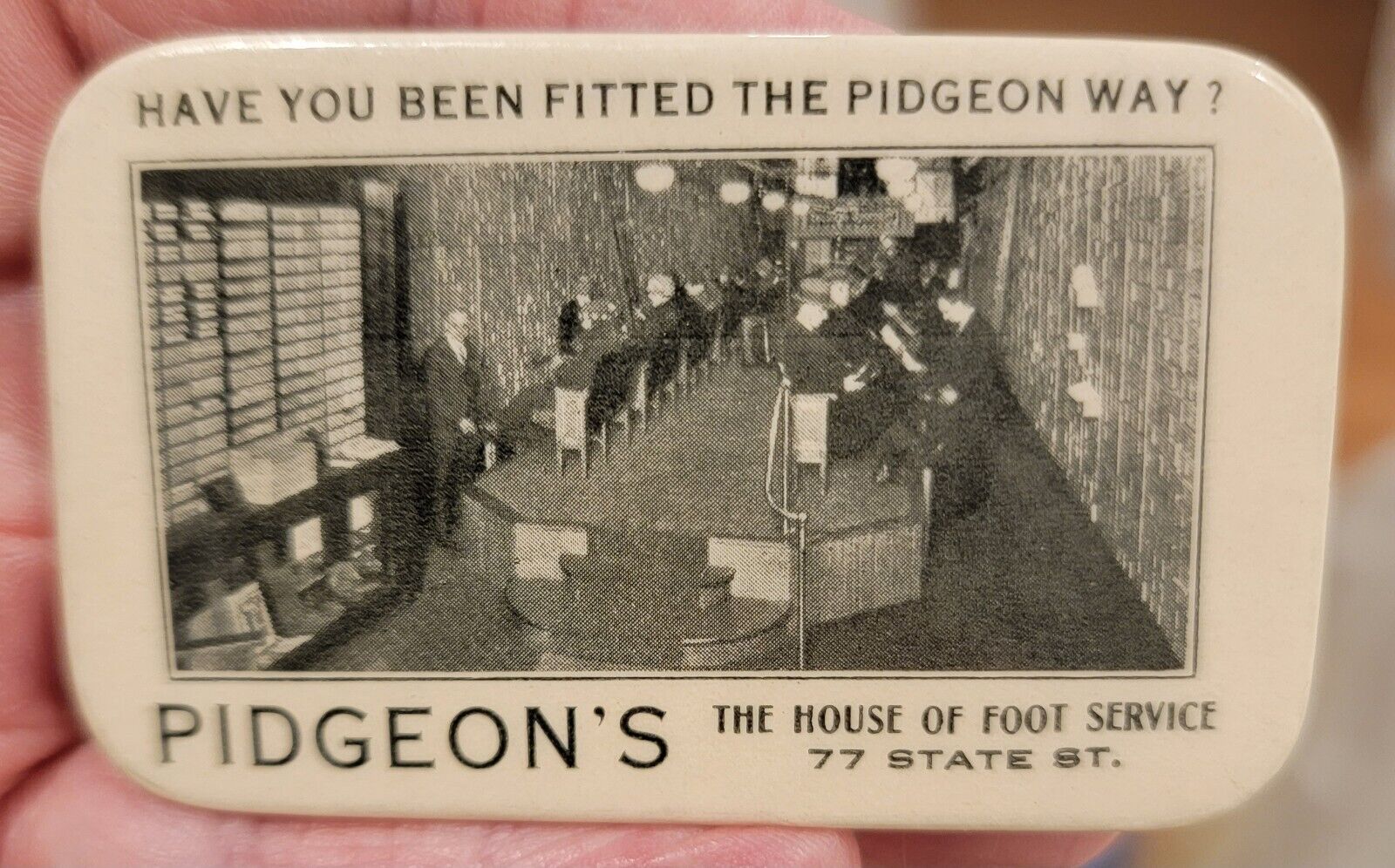 Vintage Pidgeon's House of Foot Service Pocket Mirror
